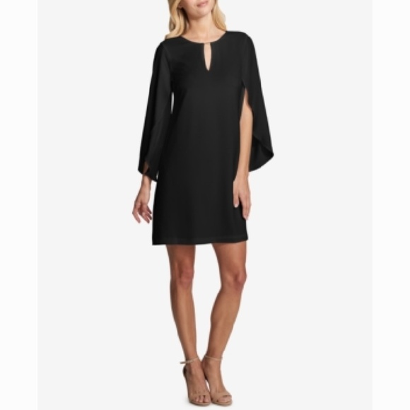 Kensie Dresses & Skirts - Kensie Flutter-Sleeve Crepe Georgette Dress